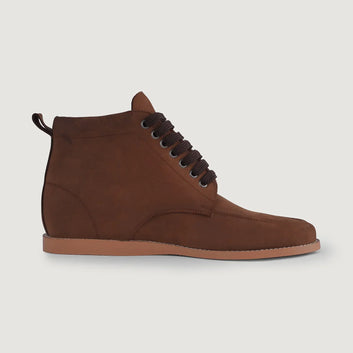Moc Toe Pull-up Brown Leather Boots